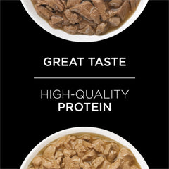 Purina UR Urinary St/Ox poulet et abats en sauce, protéine de qualité.
