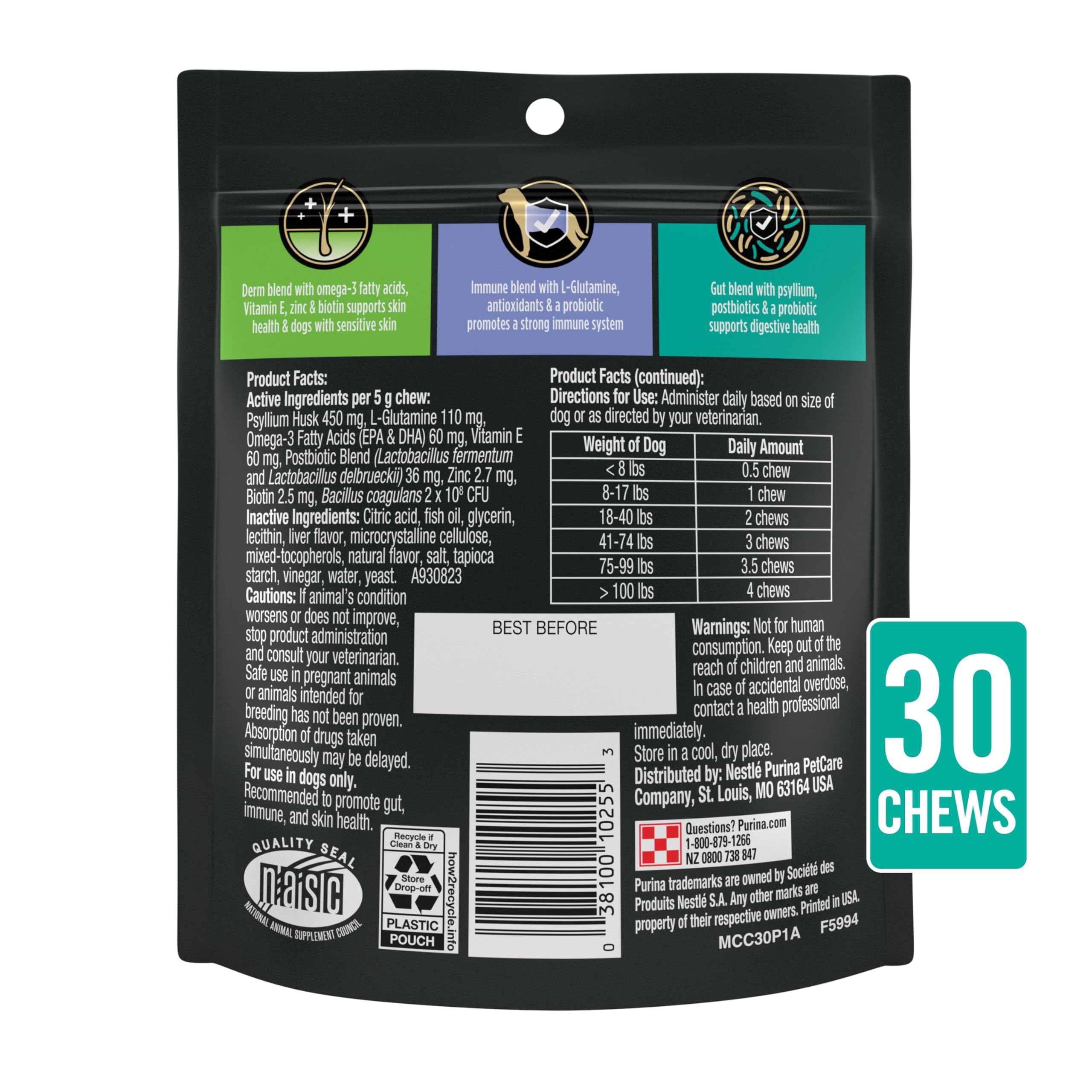 Purina Pro Plan Veterinary Supplements Multi Care, format pratique pour l’alimentation quotidienne