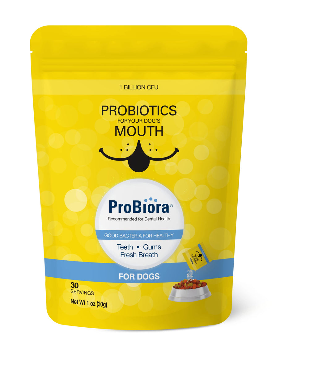 Probiora pour chiens – emballage pratique en sachet pour dosage facile.