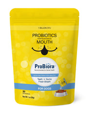 Probiora pour chiens – emballage pratique en sachet pour dosage facile.