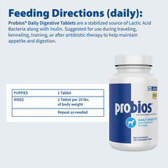 Probios: format bouteille pratique pour stocker les comprimés en toute sécurité.