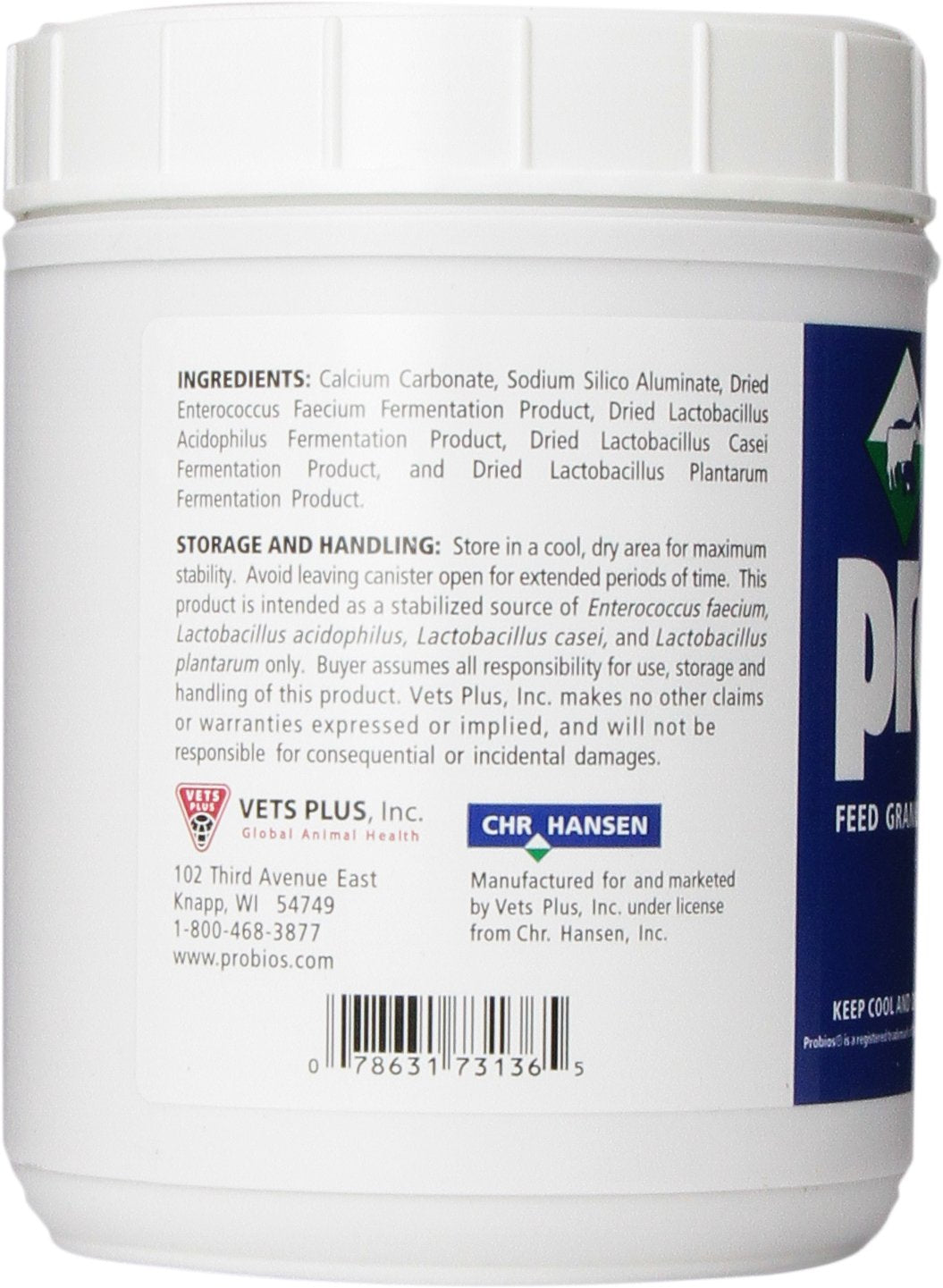 Ingrédients probiotiques Probios pour la digestion équine.