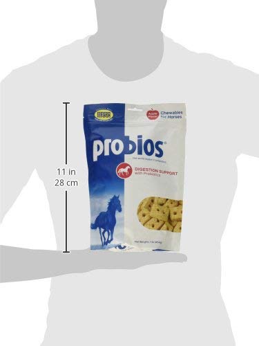 Sachet Probios montrant les friandises pomme, pratique à donner au cheval.
