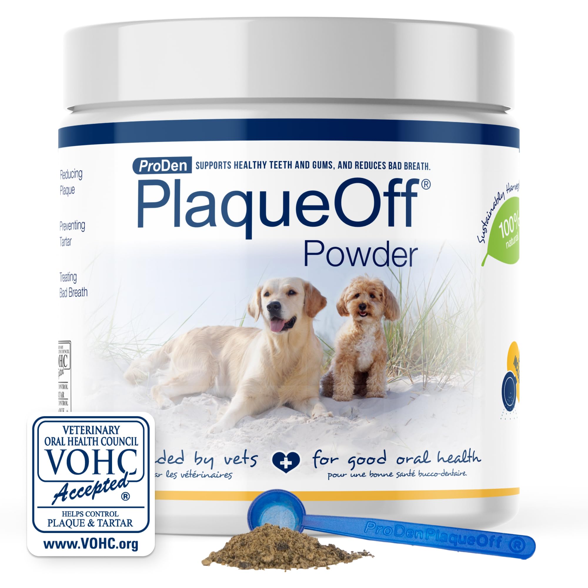 ProDen PlaqueOff poudre emballage 420g pour soins dentaires animaux