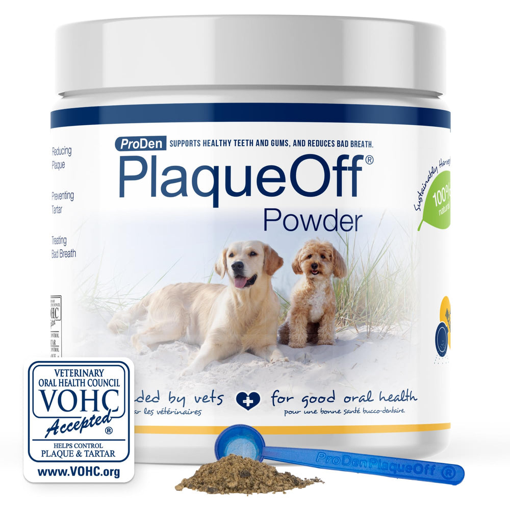ProDen PlaqueOff poudre emballage 420g pour soins dentaires animaux