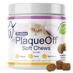 Emballage ProDen PlaqueOff, pratique pour l'hygiène bucco-dentaire des chats
