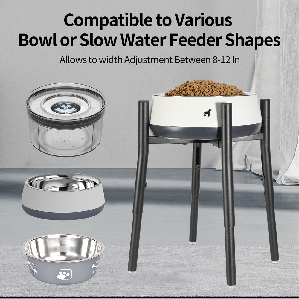PROERR bol chien 8-12 pouces; adaptable et stable pendant l'alimentation.