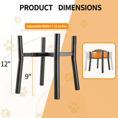 PROERR table-alimentation-chien-hauteur-12pouces à hauteur idéale