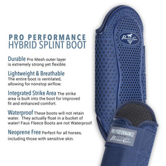Professional's Choice Pro Performance Splint Boot – imperméable et flottant, idéale après la baignade.