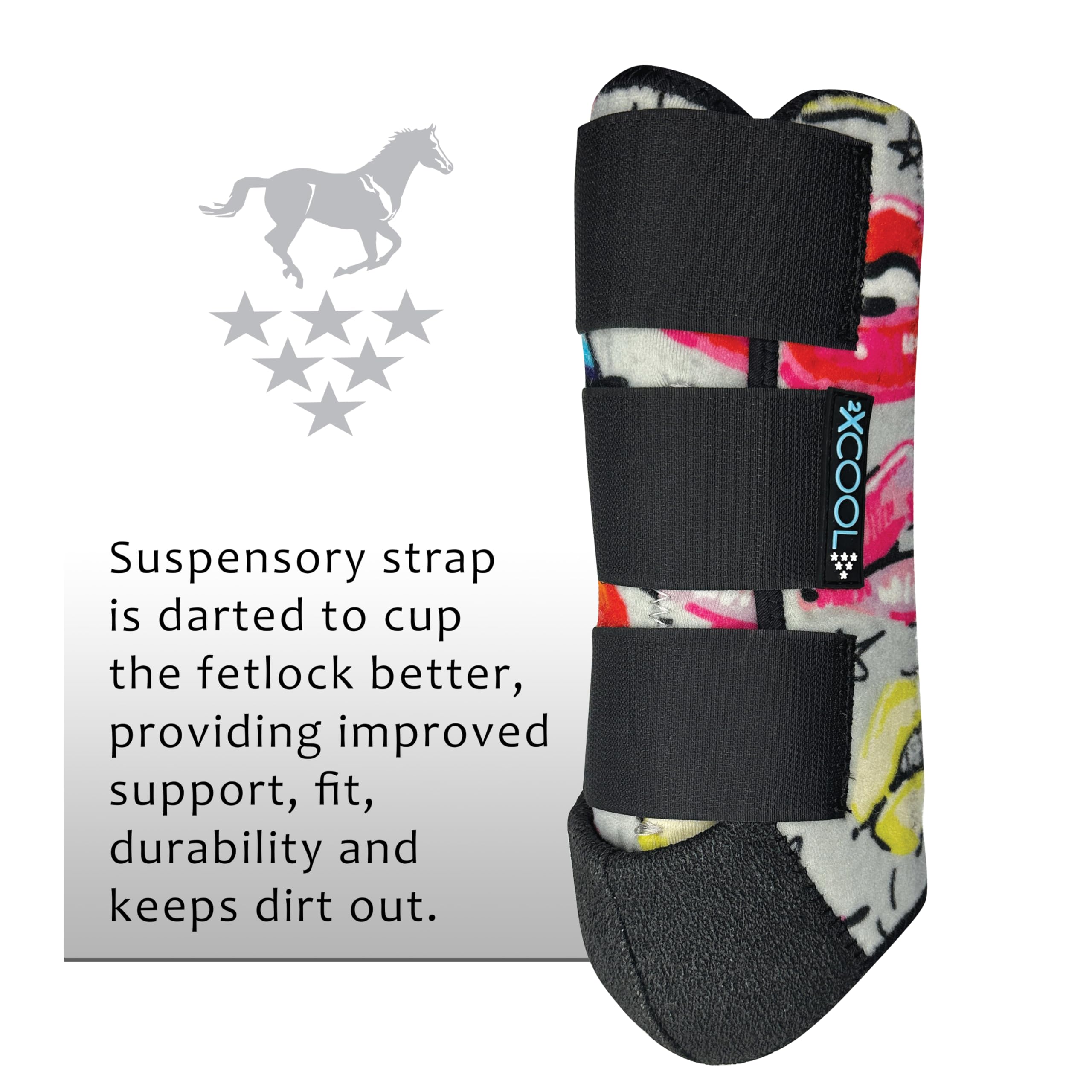 Professional's Choice 2XCool bottes: idéales pour chevaux actifs et séances prolongées.