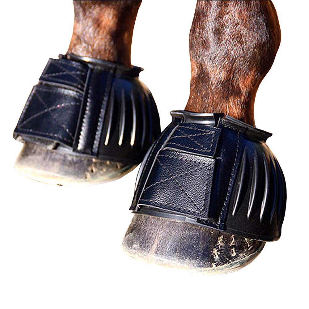 Professional's Choice Bottes Bell en caoutchouc noir, vue avant, faciles à enfiler et protection 360° du sabot