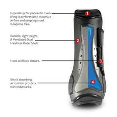 Bottes Professional's Choice Pro Performance de saut, fermeture TPU pour un ajustement sûr.
