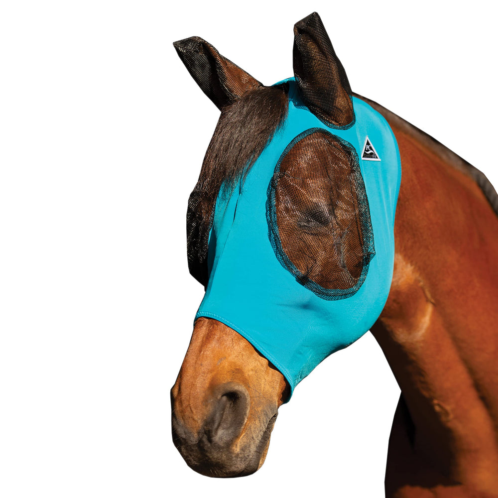 Professional's Choice Comfort Fit Fly Mask – détail du visage avec mesh pour plus de confort.