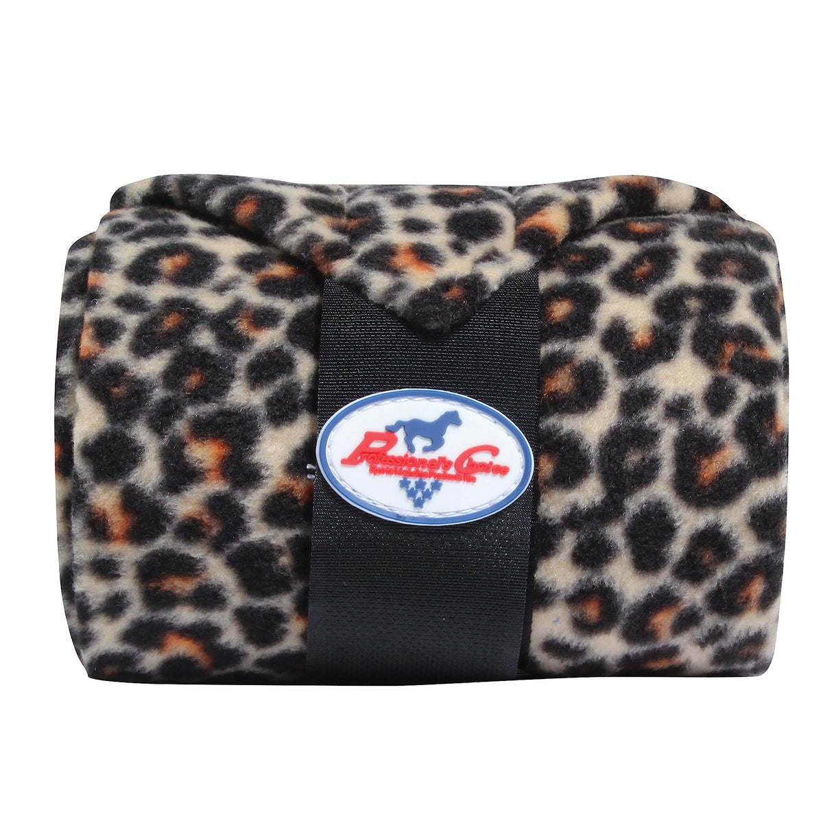 Professional's Choice Polo Wraps double-face guépard, maintien sûr pendant le wrapping.