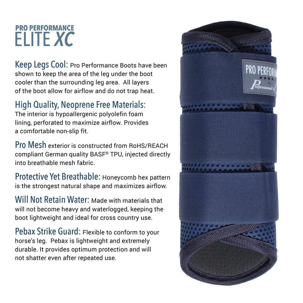 Professional's Choice Bottes Pro Performance Elite XC - détail motif hexagonal, confort respirant.
