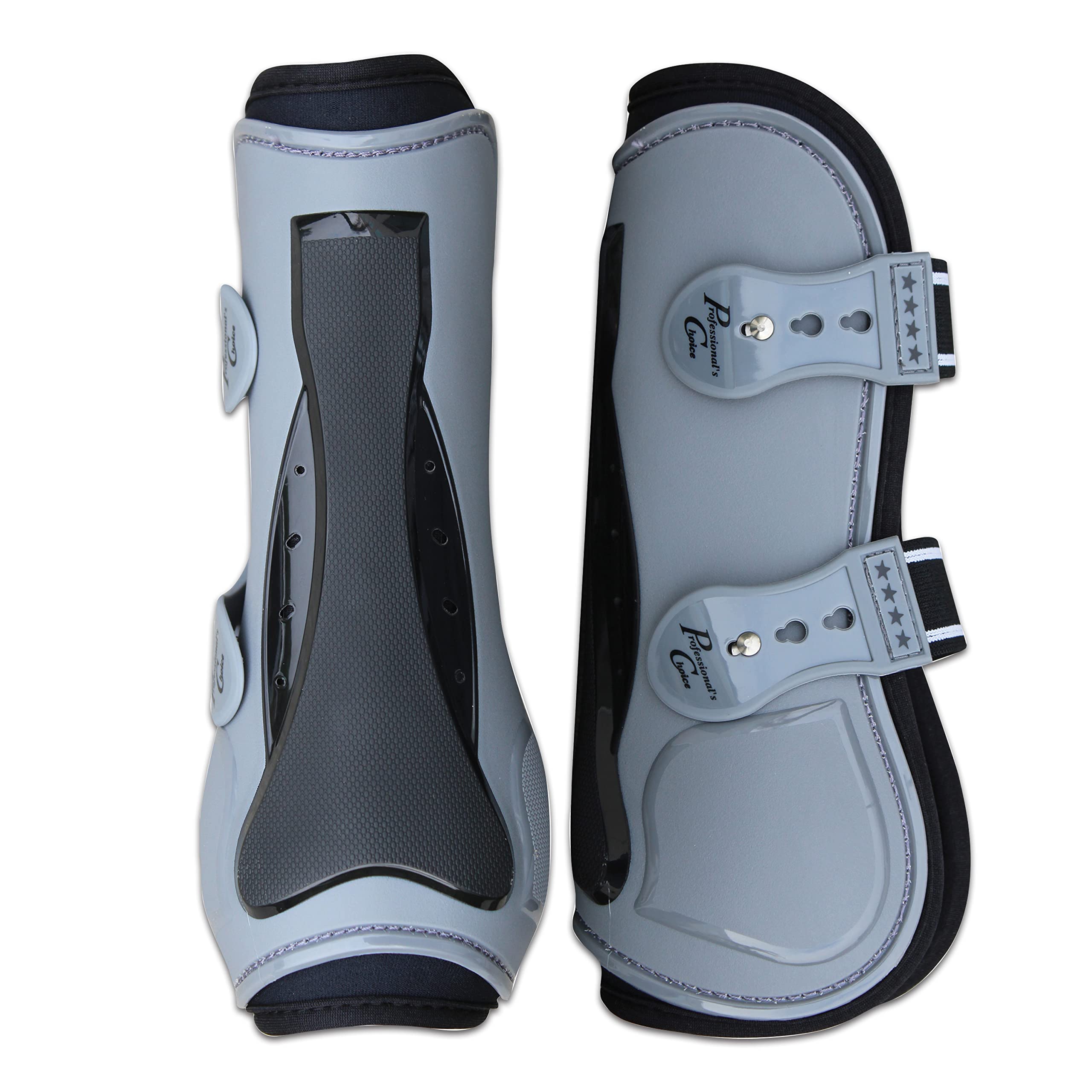 Bottes Pro Performance Show Jump avant-paire Charbon, protection du tendon et ventilation.