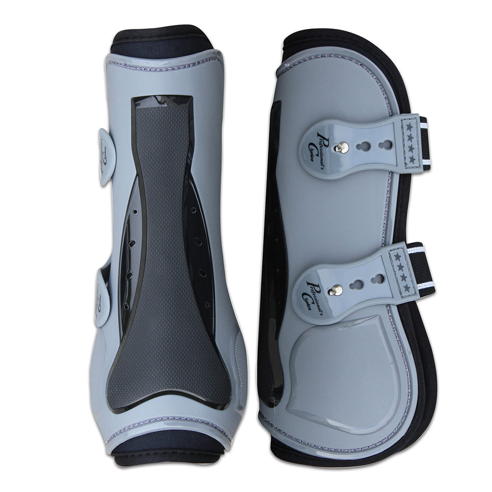 Bottes Pro Performance Show Jump avant-paire Charbon, protection du tendon et ventilation.