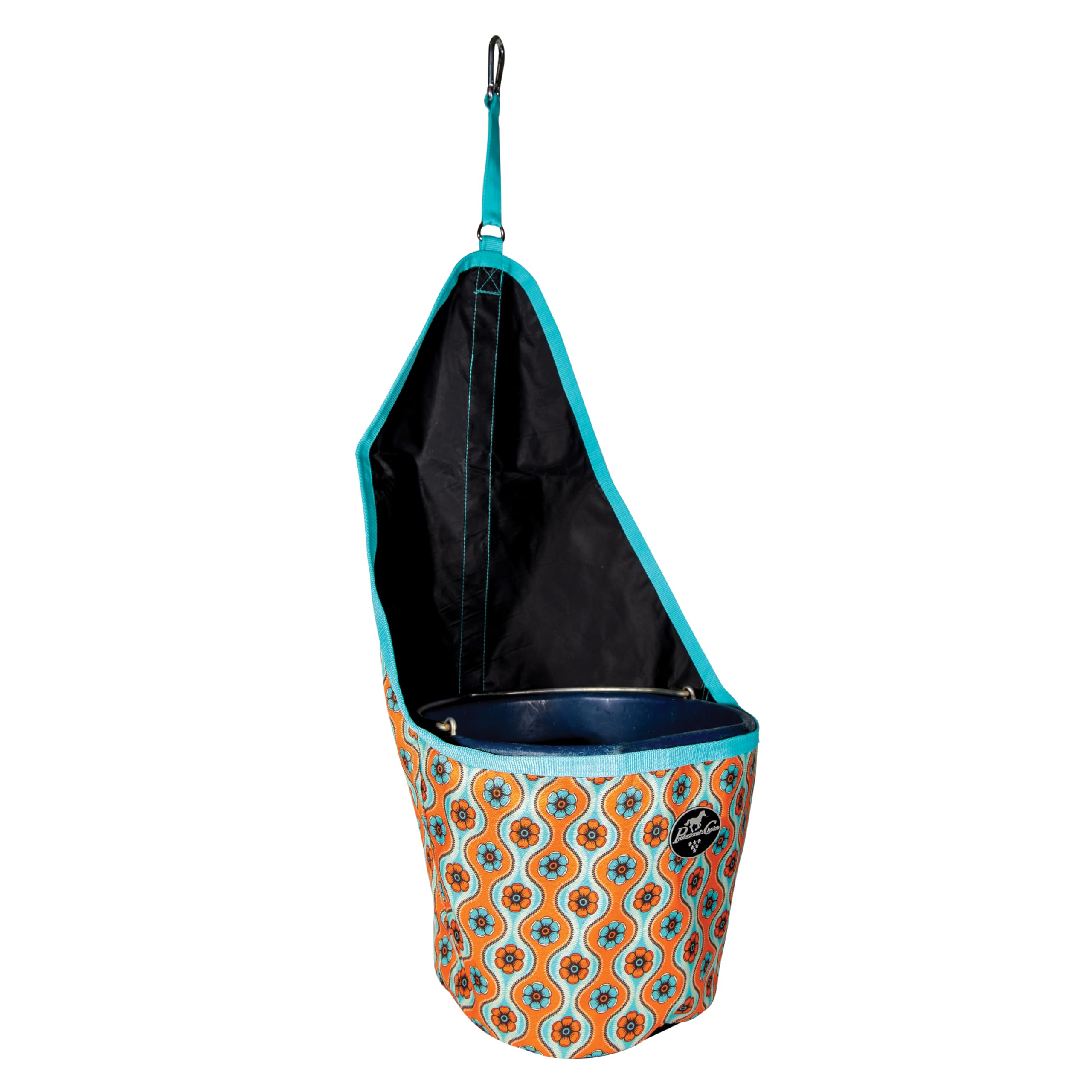 Porte-seau suspendu Professional's Choice au motif floral pour remorque, protège la remorque et facilite l'accès au seau d'eau.