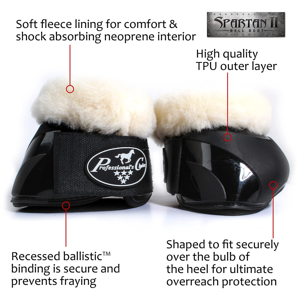 Professional's Choice bottes cloche Spartan II – liseret balistique encastré pour prévenir l’effilochement.