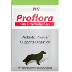 Boîte Proflora Probiotique pour chien montrant l’emballage et la qualité.