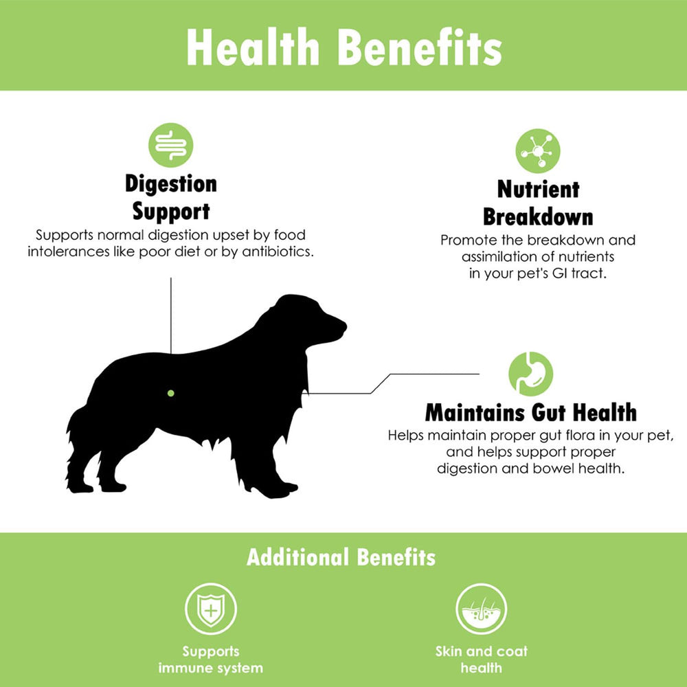 Pack triple Proflora Probiotique pour chien, soutien immunitaire potentiel.