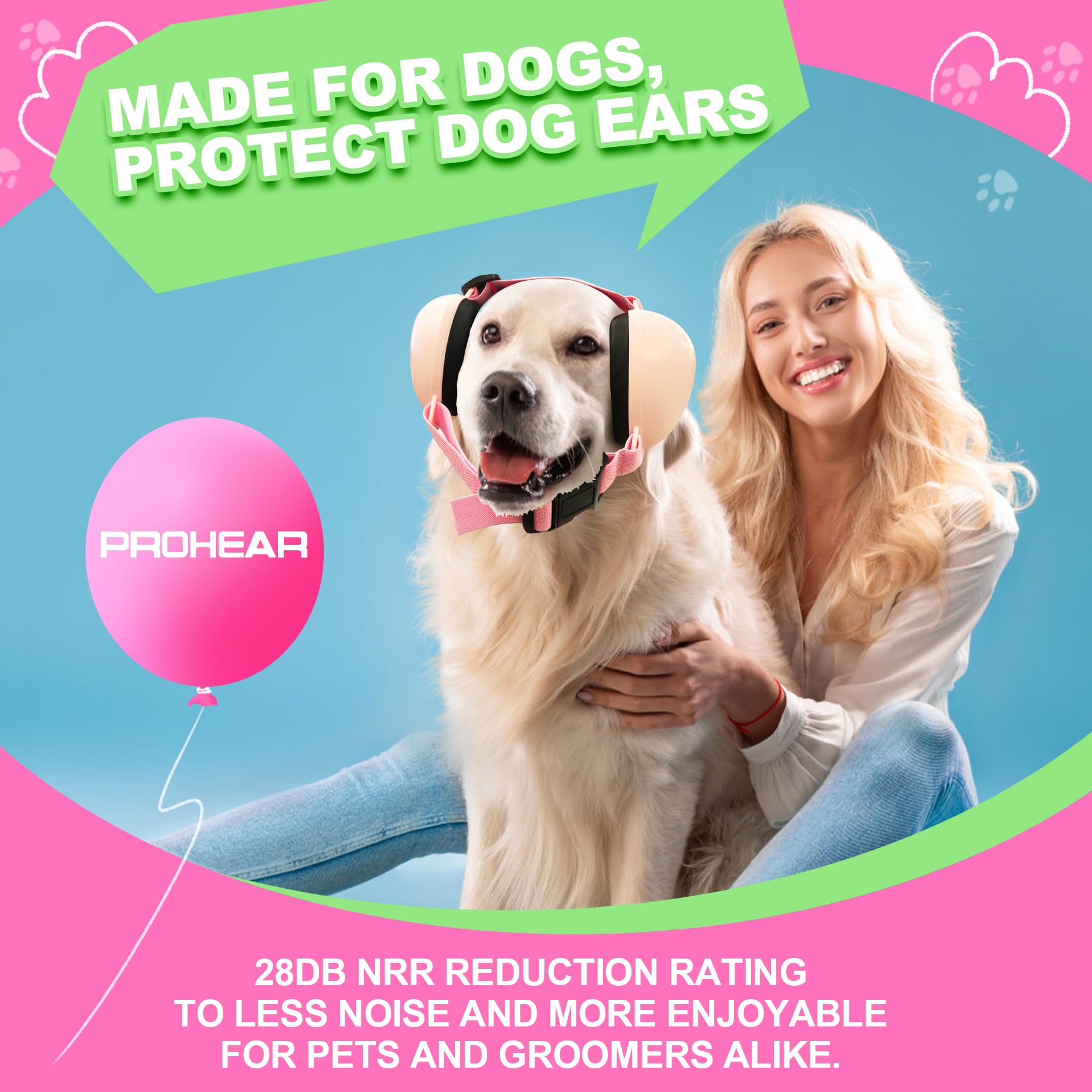 PROHEAR design ergonomique et léger idéal pour chiens actifs