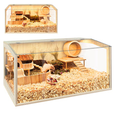 Cage PROLEE résistante à la mastication, vue d'ensemble pour observer les hamsters