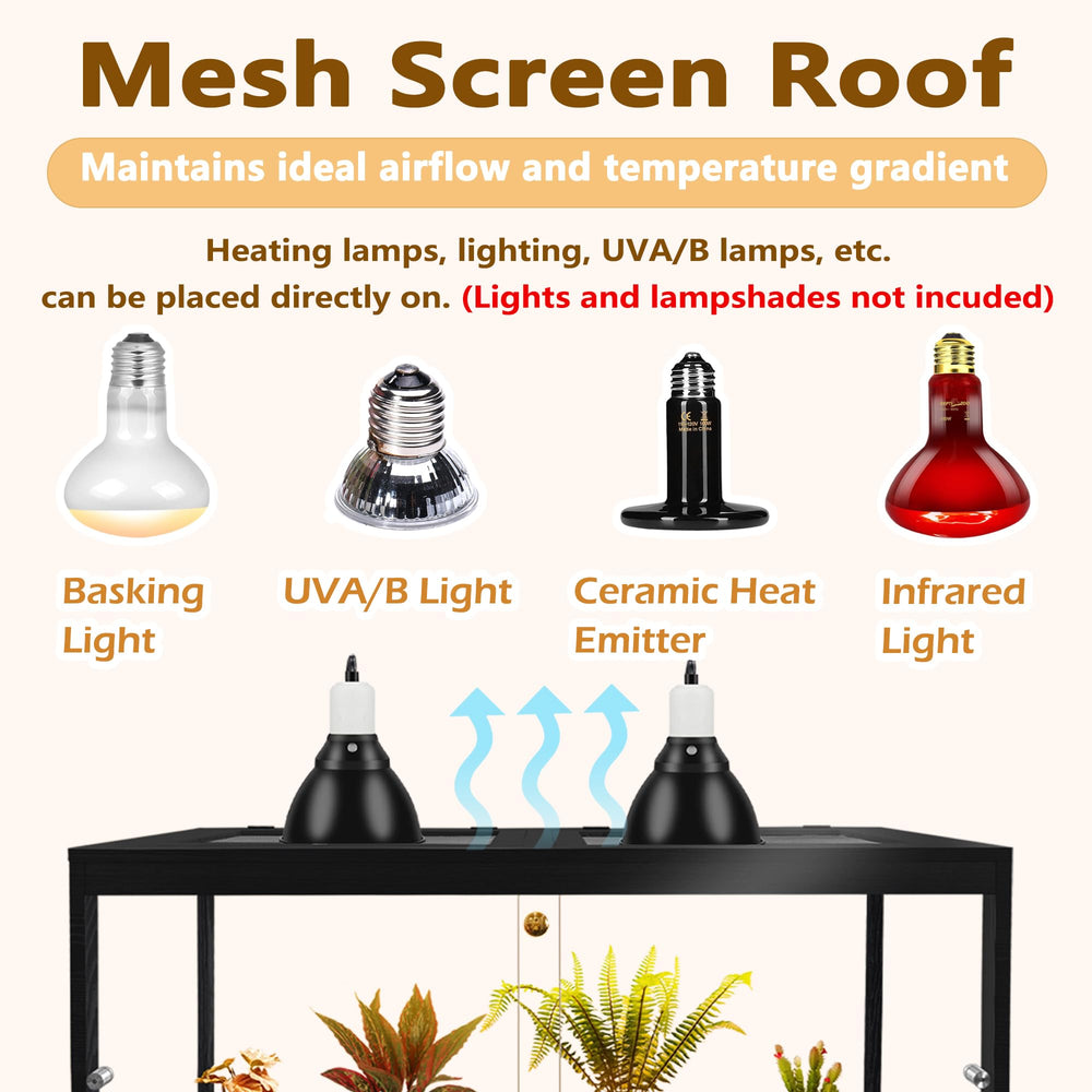 PROLEE Dragon Barbu Terrarium ventilation efficace pour espace de vie sain.