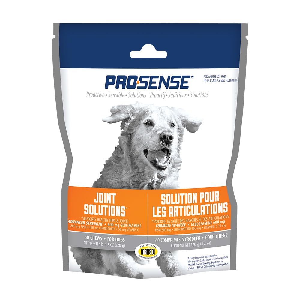 ProSense Hip Articulation en bouteille, emballage pratique pour les articulations canines.