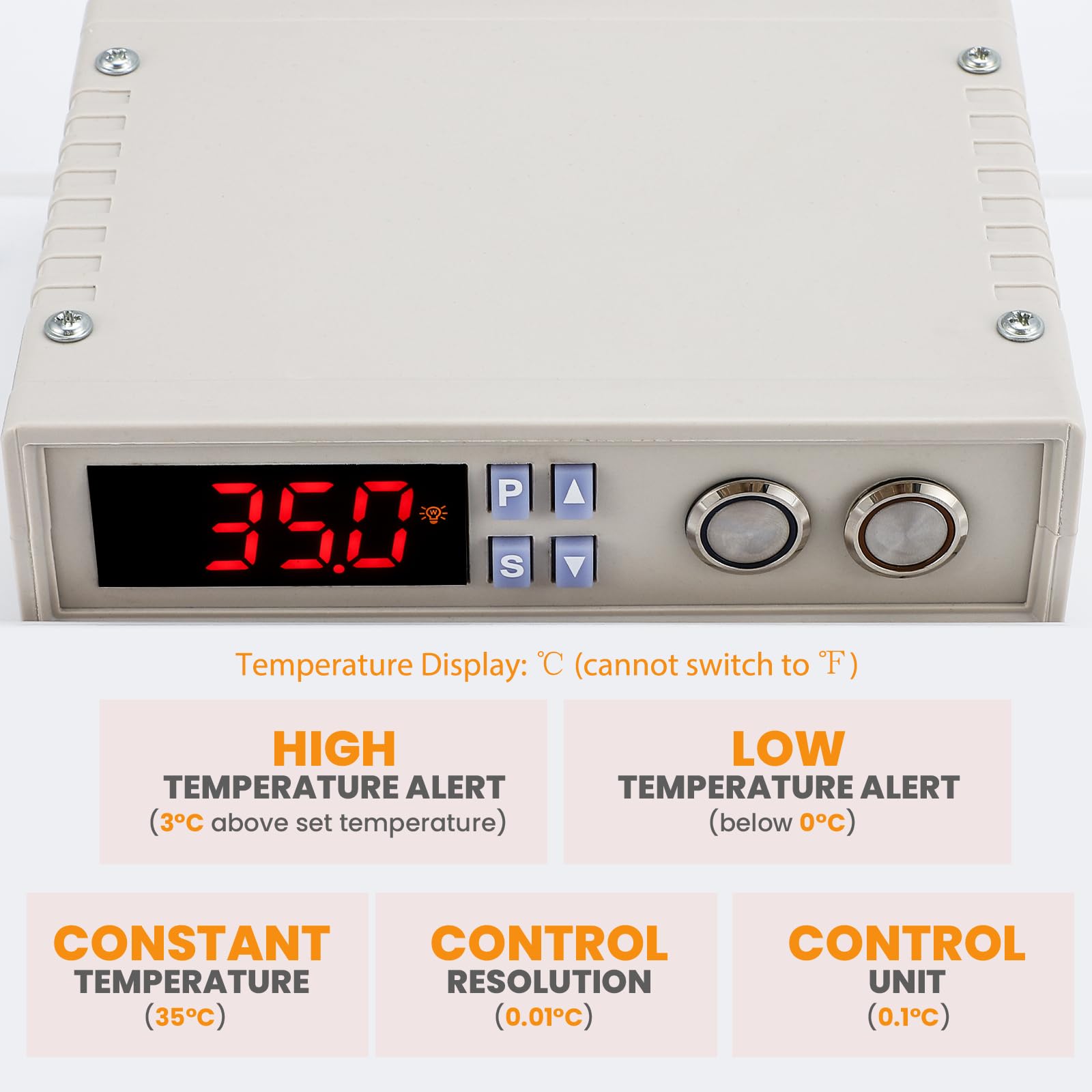 Proshine brooder thermostat précis pour un contrôle fin.