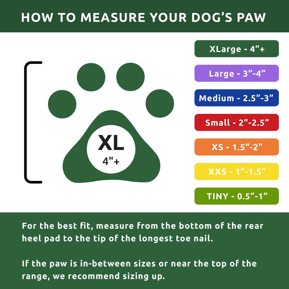Protex PawZ bottes pour chien grandes pattes, enfilage rapide et correcte.