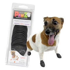 Protex PawZ: premier plan des bottes pour petites pattes, protection contre l'humidité.