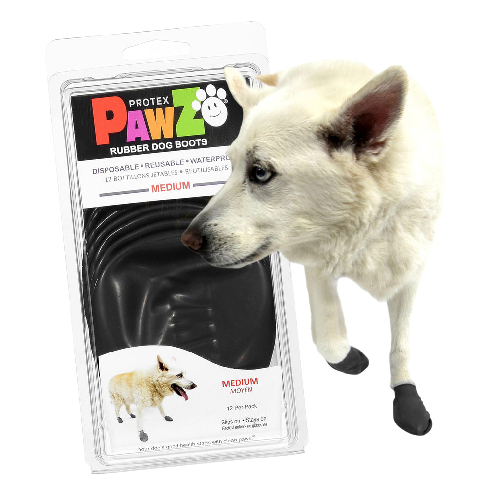 Protex PawZ – bottes pour pattes taille moyenne, confort et sécurité lors des promenades.