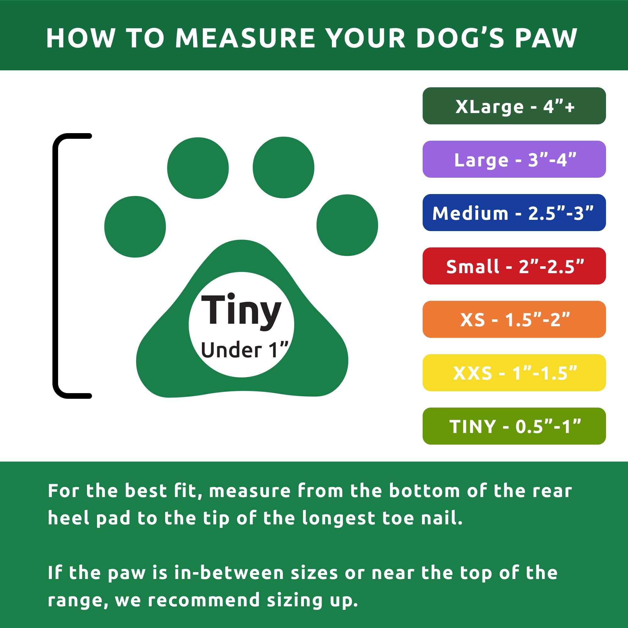 Protex PawZ: guide des tailles pour trouver la bonne coupe.