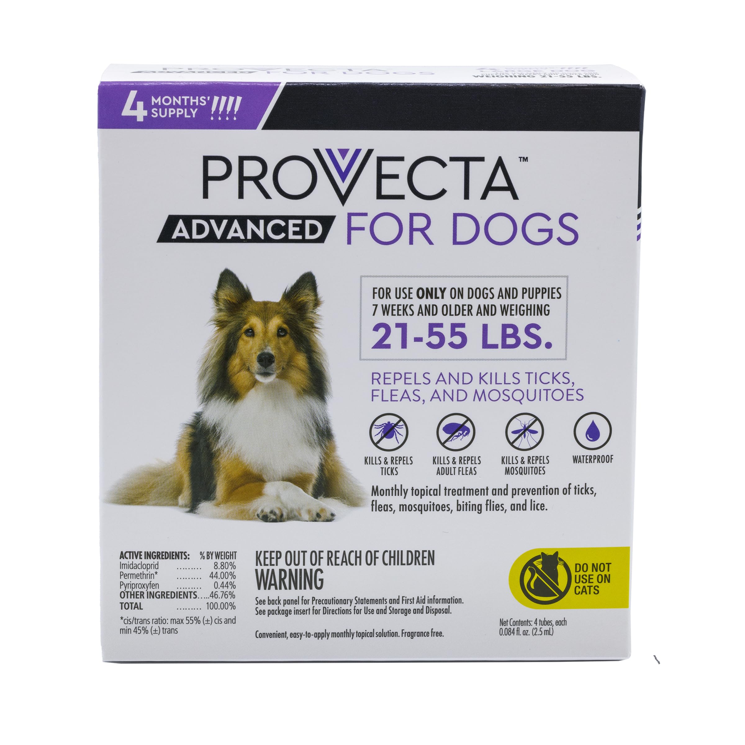 Provecta Advanced — bouteille-traitement prête à l'emploi pour chiens