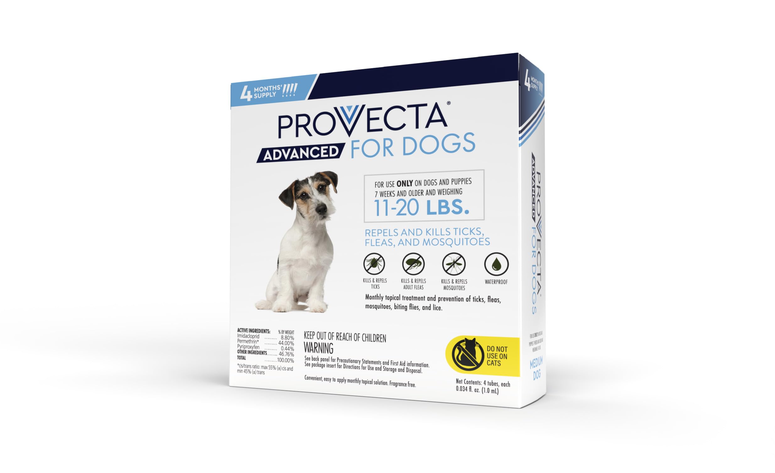 Provecta Avancé – emballage quatre mois, traitement durable.