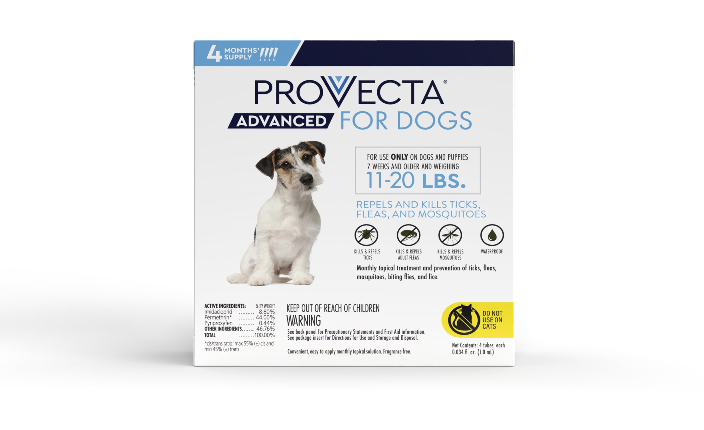 Provecta Avancé – prévention des infestations de puces chez le chien.