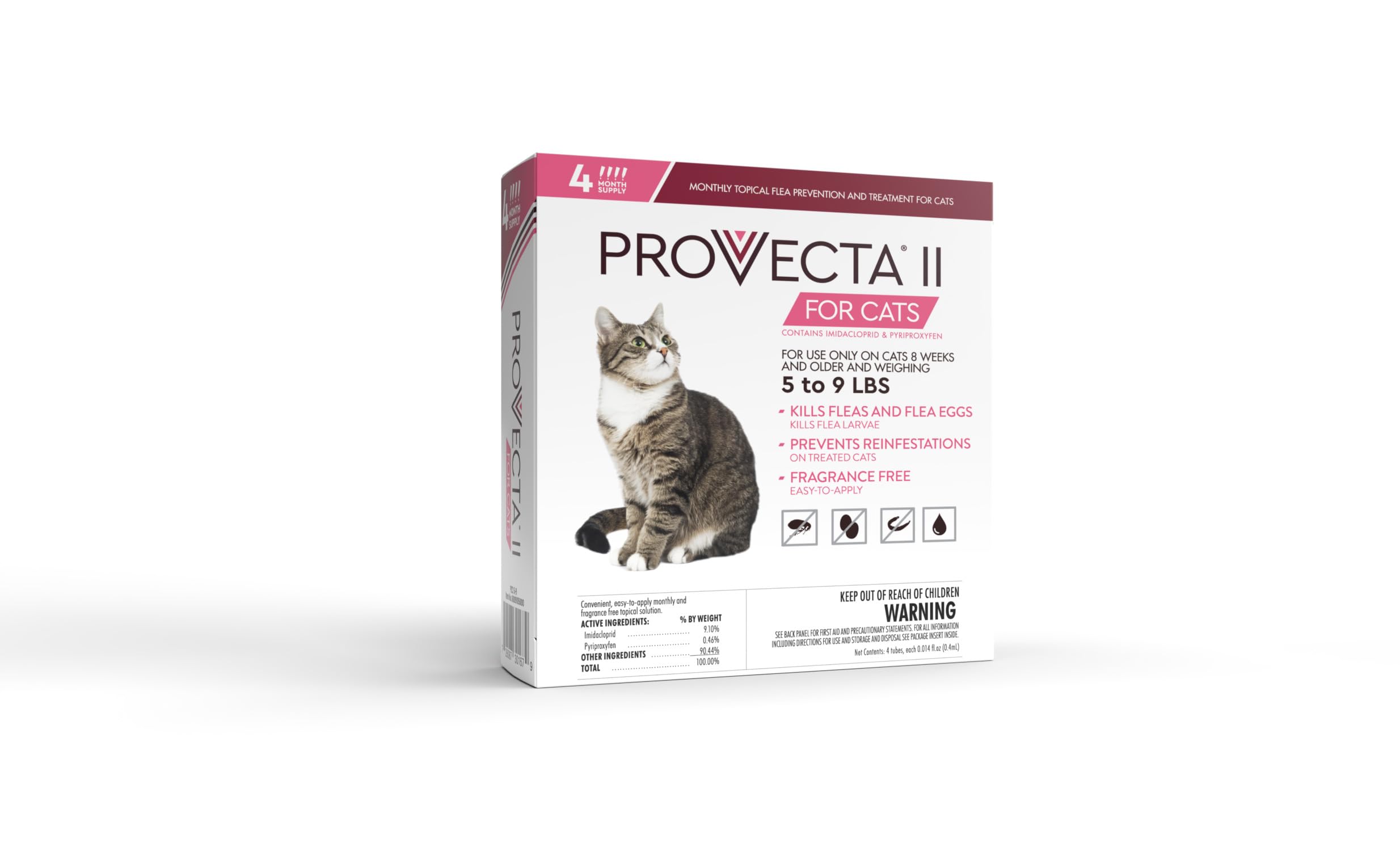 PROVECTA II pour chatte petite — pose rapide sur le dos, utilisation domestique simple.