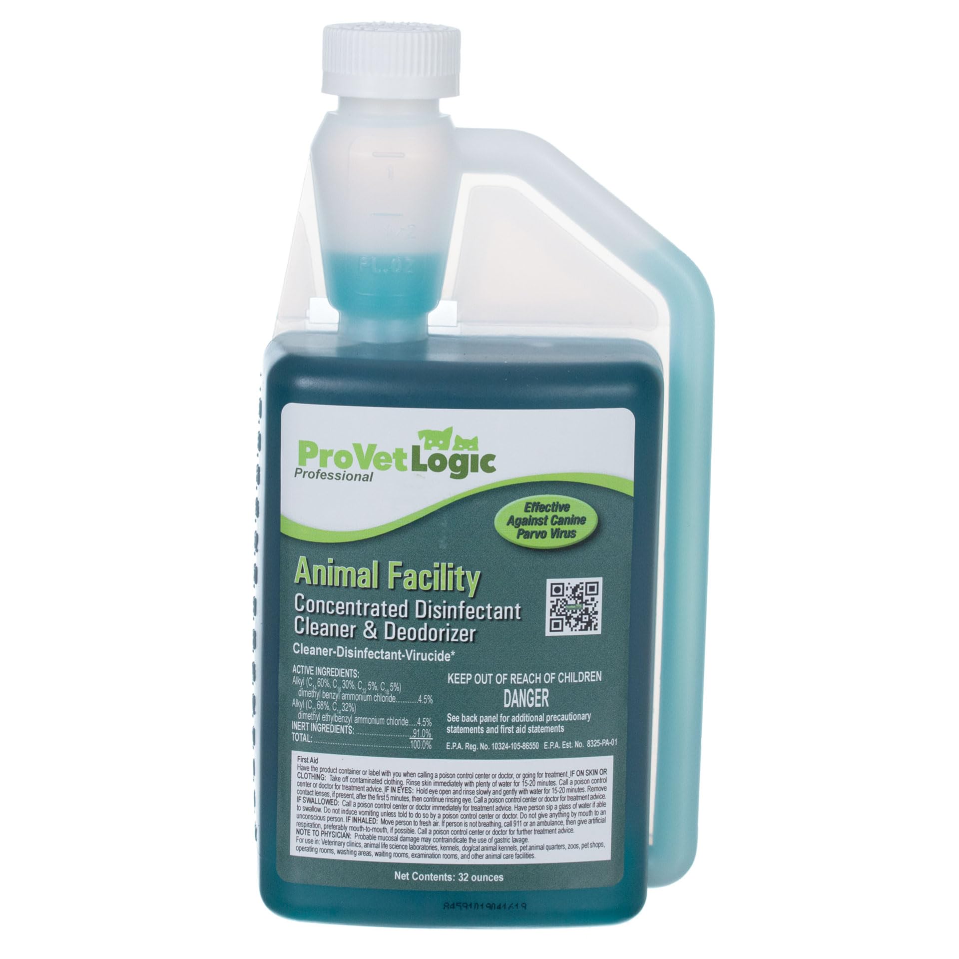 ProVetLogic Bouteille AcuPro Doseur, dosage précis pour désinfectant animalier efficace.