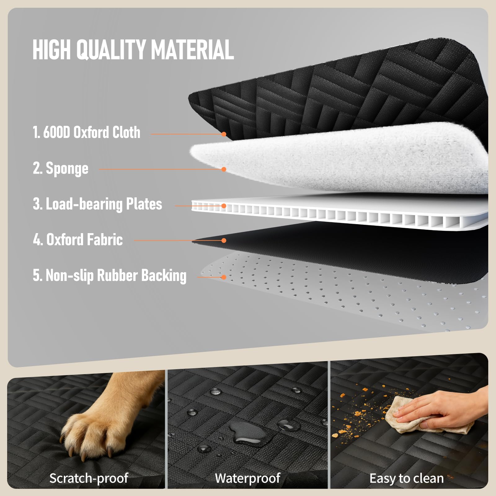PROZAR housse-siege-arriere-impermeable – protection durable