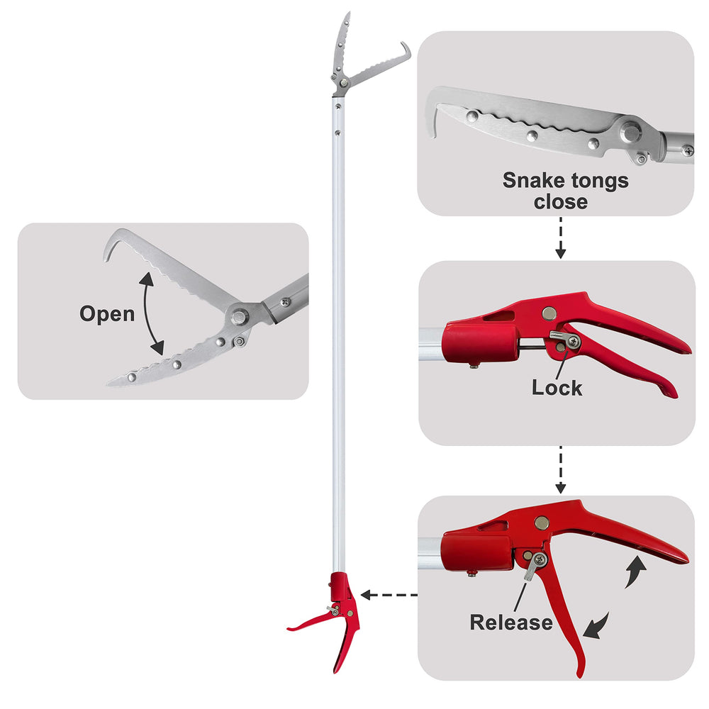 Prunrt serpent grabber serrations pour une saisie fiable