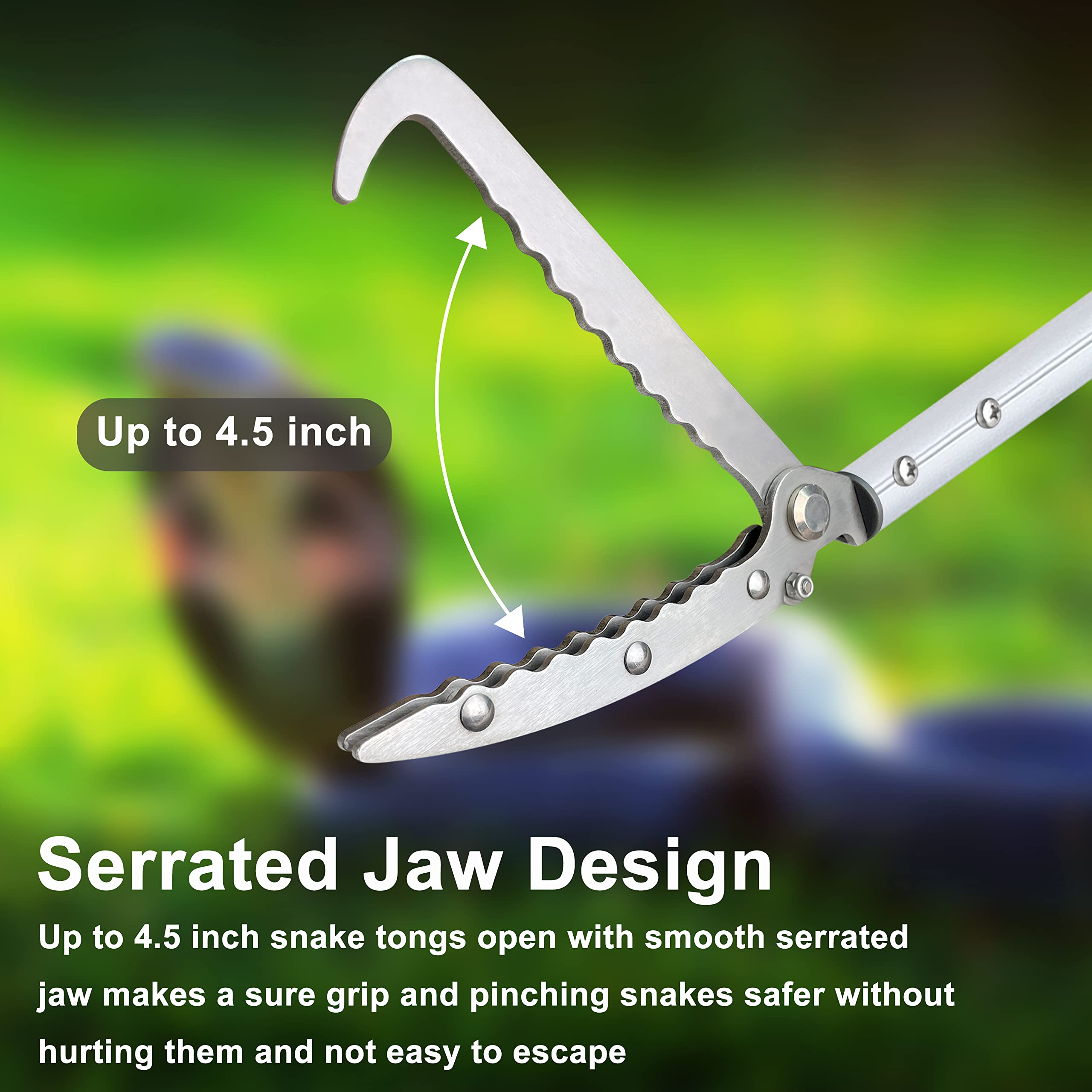 Prunrt serpent grabber système de verrouillage pour rangement sûr