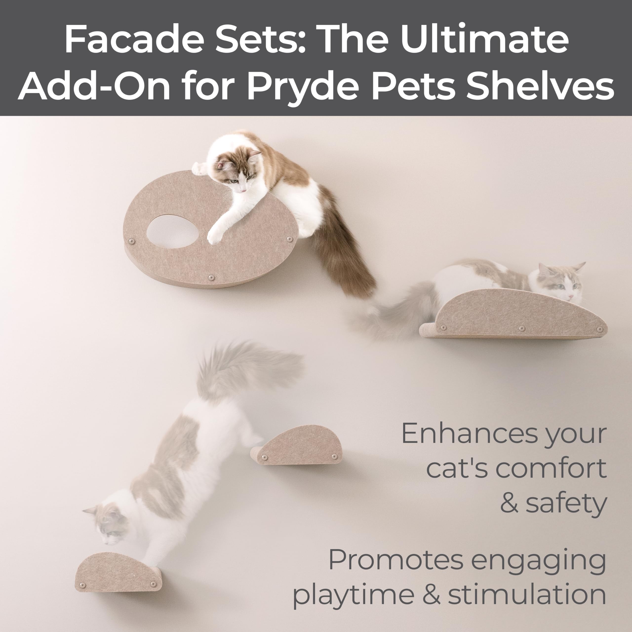Pryde Pets design élégant pour étagère chat.