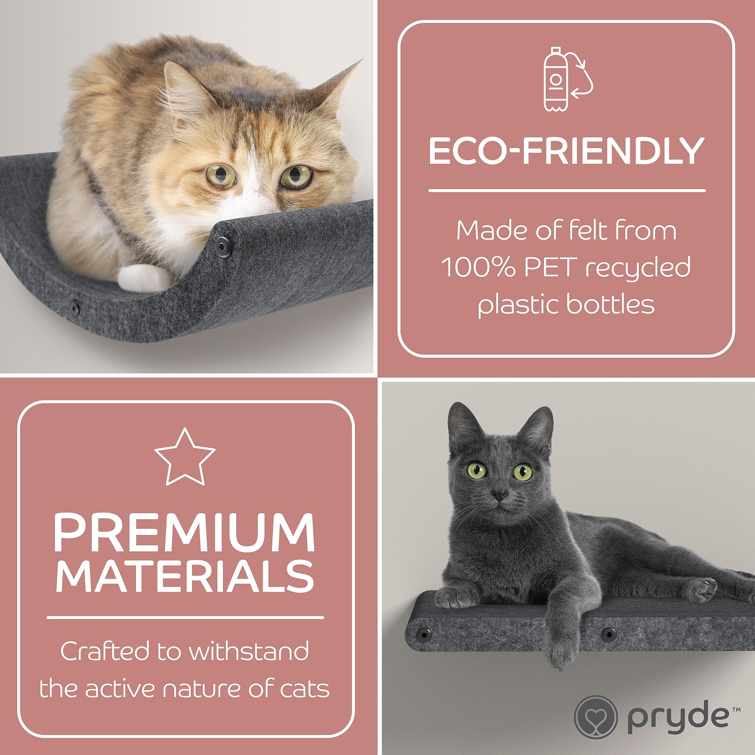 Pryde Pets usage intérieur: idéal pour chats curieux.
