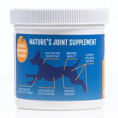Prymal Pets Collagene Membrane d'Oeuf – mélangée dans l'eau du chien pour une ingestion pratique.