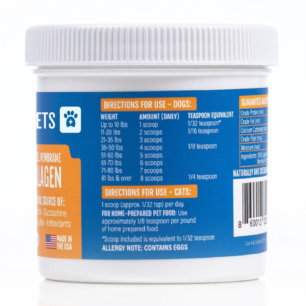 Prymal Pets Collagene Membrane d'Oeuf – amélioration du pelage et brillance du poil.