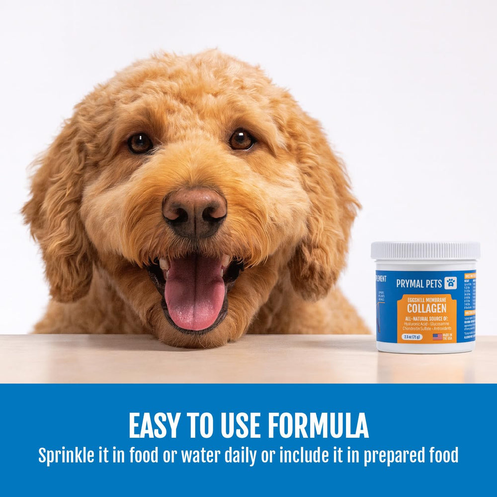 Prymal Pets Collagene Membrane d'Oeuf – soutien potentiel des articulations et tendons du chien.