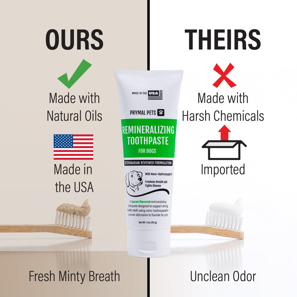 Prymal Pets dentifrice sans fluorure sécurité à avaler pour chien