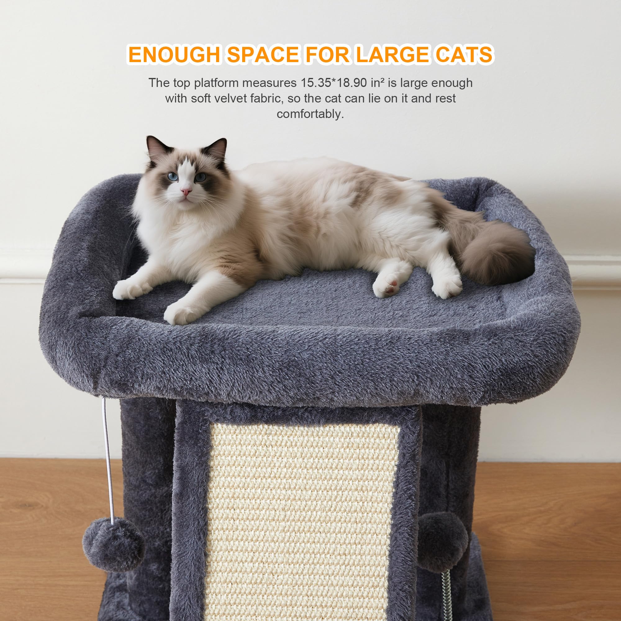 Psicway revêtement peluche chaud offre chaleur et confort à votre chat.
