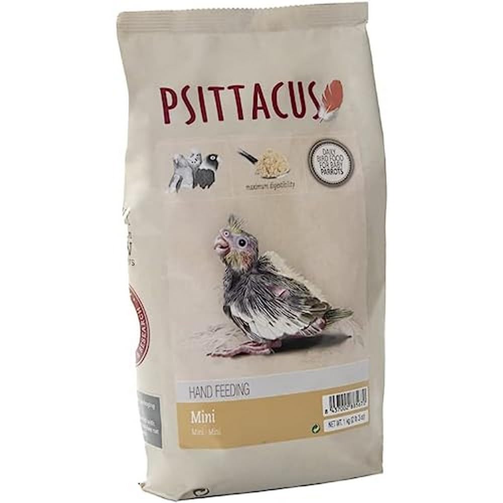 Psittacus Mini: formule nourrissage bébé, alimentation adaptée dès le démarrage.
